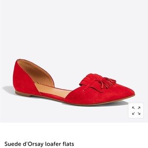 J. Crew Suede d’Orsay Flats